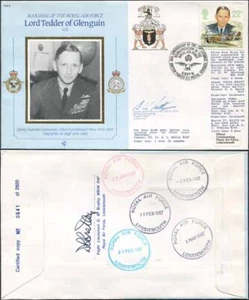 CDM8a RAF COMMANDERS Lord Tedder of Glenguin signiert Gp Capt K B Latton (N) - Bild 1 von 1