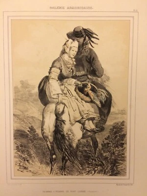 Pont-Labbé, Finistère, lithographie Lalaisse, Galerie Armoricaine - Photo 1/2