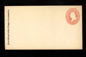 US Postal Stationery U227 Unused Envelope Entire 2c Red on White - Picture 1 of 2