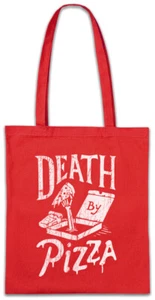 Death By Pizza Stofftasche Einkaufstasche Maker Zombies Fun Zombie Graveyard - Picture 1 of 1