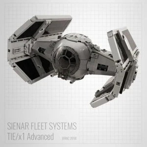 Modubrix Mocs Bloques de Construcción TIE Advanced Fighter 865 Piezas Juego Ladrillos Juguete Kit - Imagen 1 de 5