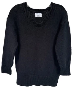 Old Navy Damen Tunika Länge Strick Pullover 100% Baumwolle Gr. S schwarz - Bild 1 von 8