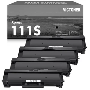4 Stück Schwarz Tonerkartusche MLT-D111S für Samsung Xpress M2070FW M2020 M2022W Posten - Bild 1 von 7
