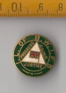 De colección IL of BWIFS Union Jack ojal solapa insignia Progreso Unidad Justicia - Imagen 1 de 2