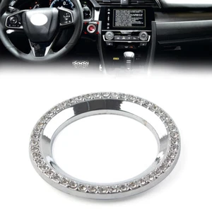 Start Engine Ignition Button Diamond Cover Trim Fit Honda Civic 10th Generation - Picture 1 of 10