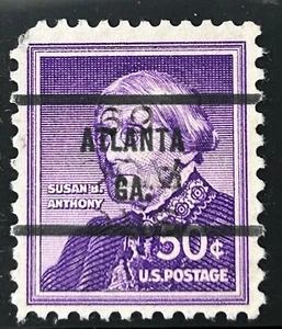 ATLANTA , GEORGIA Precancel on a FIFTY Cent Susan B. Anthony Stamp - Picture 1 of 1