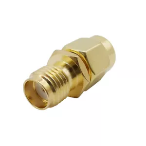SMA Male to SMA Female Plug Jack RF Coaxial Adapter Convertor Connector Coax - Afbeelding 1 van 3