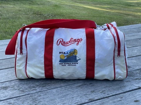 Vintage 1987 NCAA Final Four Rawlings Bag New Orleans Duffle - READ Cover