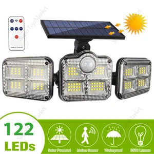 Solar Powered LED Outdoor Garden Spot Light Flood Lamp Security Wall Light AU - Picture 1 of 12