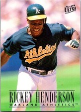 1996 Ultra Rickey Henderson  114 Oakland Athletics