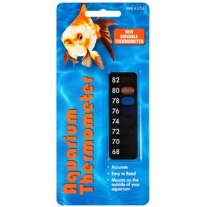 LCR Hallcrest Vertical Mini LCD Aquarium Thermometer Moveable Accurate Easy Read - Picture 1 of 1