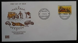 1979 Finland Traffic FDC ties 1.1Mk Stamp cd Helsinki - Bild 1 von 2