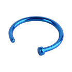 8X Unisex Surgical Steel Nose Stud Open Hoop Ring Earrings Body Piercing Jewelry