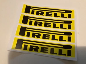 4x Pirelli Vinyl Aufkleber Slotcar Strecke 140 mm x 34 mm - Scalextric SCX Carrera - Bild 1 von 3