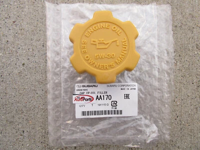 FITS: 15 - 19 SUBARU WRX / WRX STI 2.5L / 2.0L ENGINE OIL FILLER CAP OEM NEW - Image 1 of 3