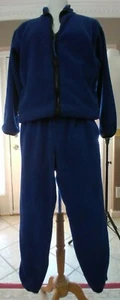 Vintage Polartec Set  Thaw Jacket Pants  Fleece Women XS Full Zip Navy USA REI - Picture 1 of 11