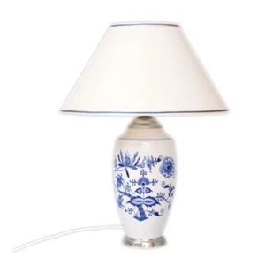 Zwiebelmuster Original Bohemia Lampe "1211" mit Textilschirm Neu mit OVP - Bild 1 von 6