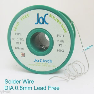 800 g Sn-0,7 Cu diámetro 0,8 mm rollo núcleo estaño plomo soldadura alambre de hierro - Imagen 1 de 9
