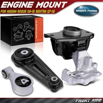 3x Motor de motor y soporte de puntal de par para Nissan Rogue 2008-2013 Sentra 2007-2012 Foto 1 de 4