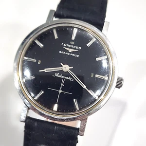 Vintage Longines Grand Prize Automatic Men's vintage Watch Cal. 352 Black Dial - Picture 1 of 22