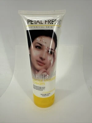 Crema de masaje facial blanqueadora botánica fresca para el cuidado de la piel con pétalos RARA 6 fl oz NUEVA Foto 1 de 4