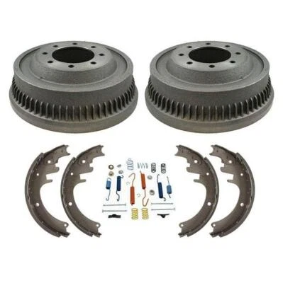 Complete Rear Drums Shoes & Brake Shoe Springs Kit Set for Dodge Ram 2500 94-99 - Image 1 of 4