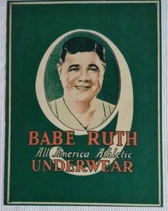 Babe Ruth New York Yankees All America Athletic Underwear Metal Tin Sign - Picture 1 of 5