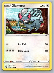 Glameow 115/163 Battle Styles Common Pokémon TCG 2021 - Picture 1 of 2