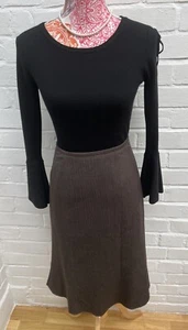 New Autonomy Godet Skirt Brown UK 12 Formal Work Business - Picture 1 of 7