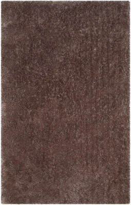 Luxe Shag Collection 2' x 3' Marrón SGX160D Hecho a Mano Glamour 3.2 pulgadas Extra Grueso... Foto 1 de 3