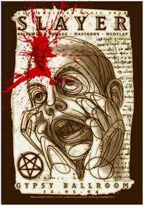 SLAYER KILLSWITCH ENGAGE DALLAS 2004 ORIGINAL KONZERT POSTER TODD SLATER  - Bild 1 von 1