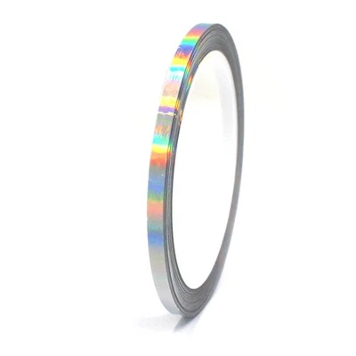 Striscia Decorativa 10M 5Mm Ologramma Argento Auto Moto - Immagine 1 di 4