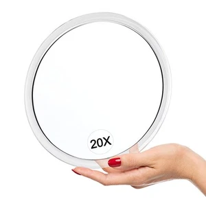 20X Magnifying Mirror with Suction Cups - 6 Inch - Perfect for Makeup Mirror ... - Picture 1 of 8