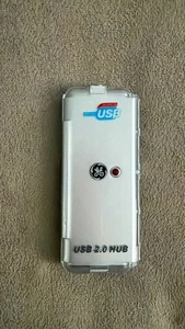 4-Port USB HUB GE Portable Compact for PC Mac Laptop Notebook Desktop - Picture 1 of 4