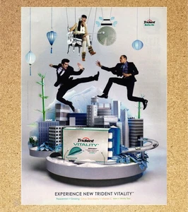 Trident Vitality Genseng Kungfu Fighting Karate - Magazine Print Ads Poster 2011 - Picture 1 of 3