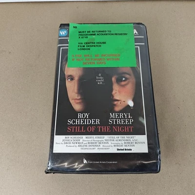 WARNER HOME VIDEO EX RENTAL VHS STILL OF THE NIGHT 1982 - Image 1 of 4