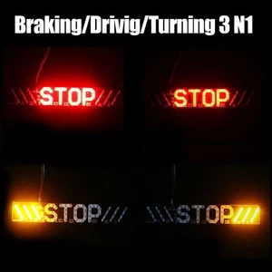2PCS Motorcycle LED Stop Brake Turn Signal Lights Anti-Rear Safety Warning Lamps - Picture 1 of 8