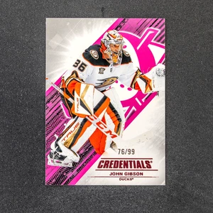 2024-25 UD Credentials John Gibson /49 #36 - Anaheim Ducks - Picture 1 of 2