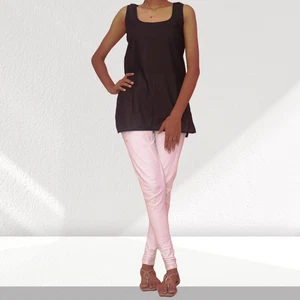 Women Cotton Half Slip Inner Camisole 28" Length 9" Side Slit Sleeveless Dress - Bild 1 von 70
