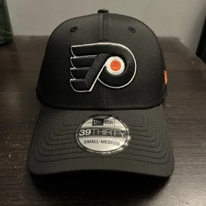 New Era 39Thirty Philadelphia Flyers Black Fitted Hat S/M - Picture 1 of 6