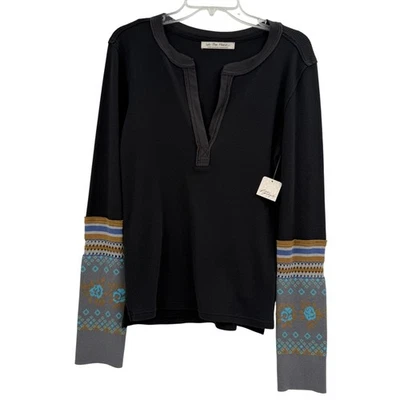 Camisa Free People Mikah Puño Capas Mujer Grande Boho Pullover Henley Foto 1 de 4