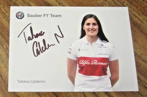 Tatiana Calderon Fahrer handsigniertes signed 4x5,75 Foto IndyCar Racing - Bild 1 von 3