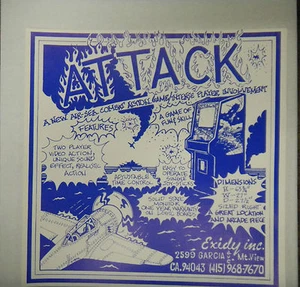 Vintage Arcade Brochure for ATTACK Game by Brunswick 1974 LQQK - Imagen 1 de 1