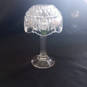 Vtg Godinger Shannon Crystal Fairy Light Lamp Candle Holder 8" Elegant EUC - Picture 1 of 10