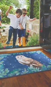 Hug Rug (Owl 1) Dirt Trapper Door Mat & Machine Washable - Picture 1 of 3