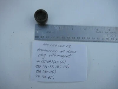 Porsche 356/911/928/930 Transmission Oil Drain Plug With Magnet   C#283 FL Foto 1 de 4