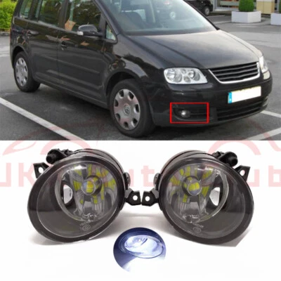 For Volkswagen Touran 2002-2006 x 2PCS Front Bumper LED Fog Lights Driving Lamps - image 1 of 4