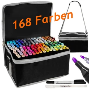 168 Farben Alkohol Marker Set permanent Für DIY Graffiti Steine Papier PEN - Bild 1 von 22