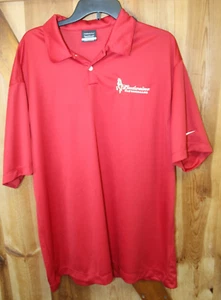 Budsweiser Clydesales ~ Nike Golf Polo Dri-Fit Shirt ~ Red ~ Men's XL - Picture 1 of 5