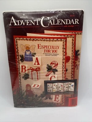 Vintage Hallmark Alphabet Advent Calendar With Envelope Christmas Holiday Decor - Image 1 of 2